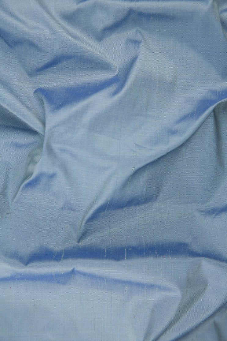 Cashmere Blue Silk Shantung 54 inch Fabric