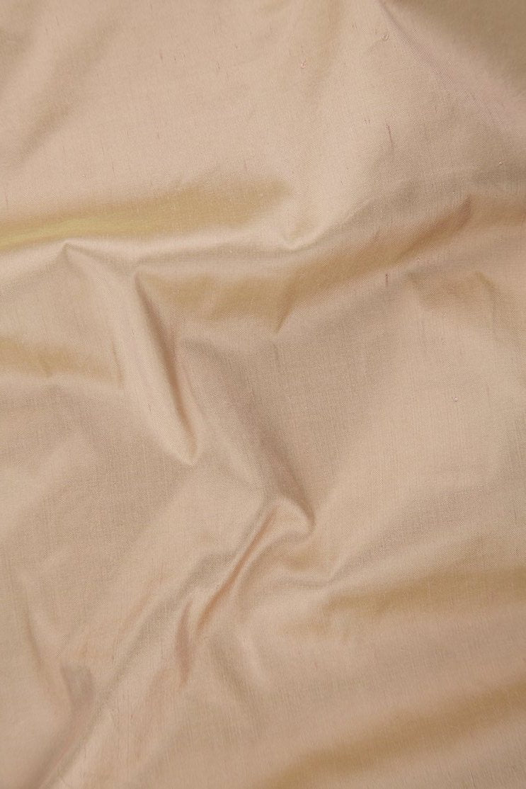 Pastel Rose Tan Silk Shantung 54 inch Fabric