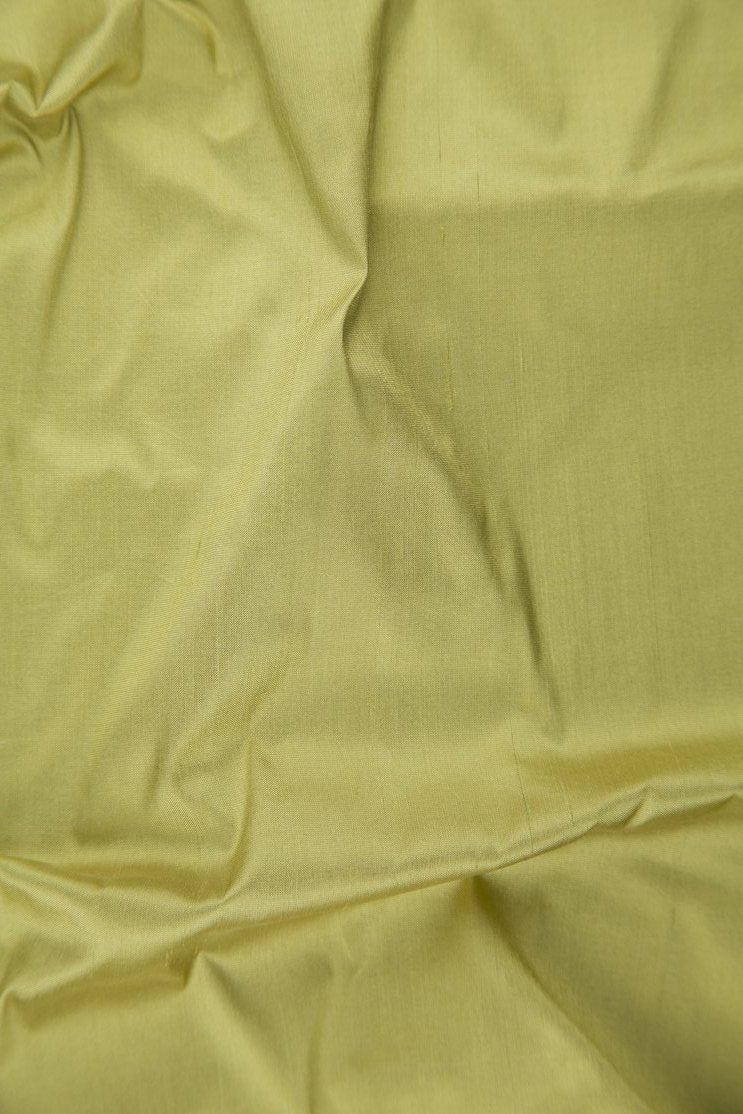 Dried Moss Silk Shantung 54 inch Fabric