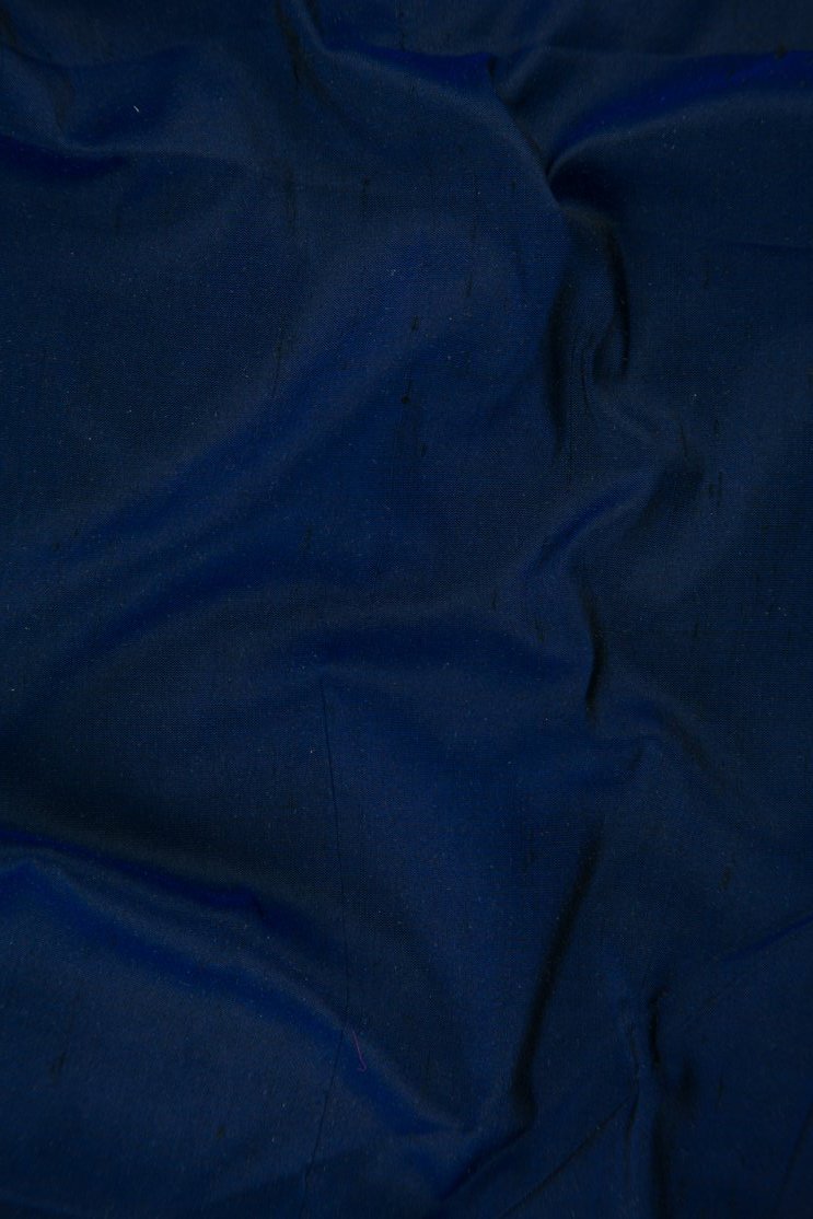 Patriot Blue Silk Shantung 54 inch Fabric