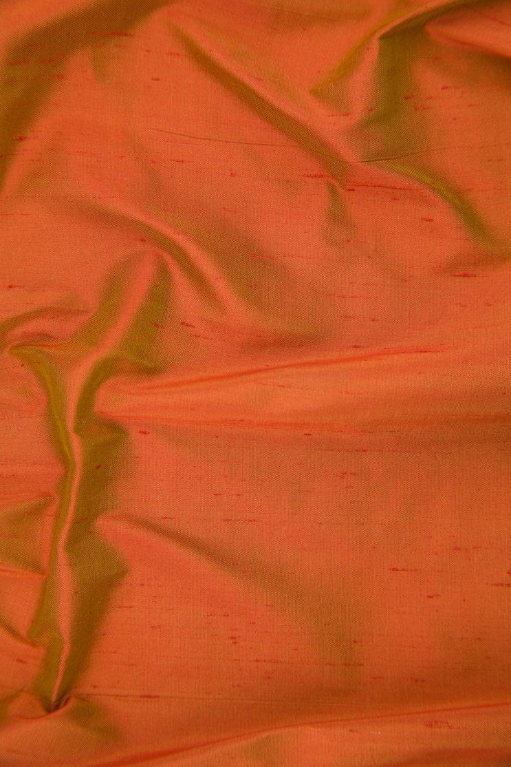 Orange Gold Silk Shantung 54 inch Fabric