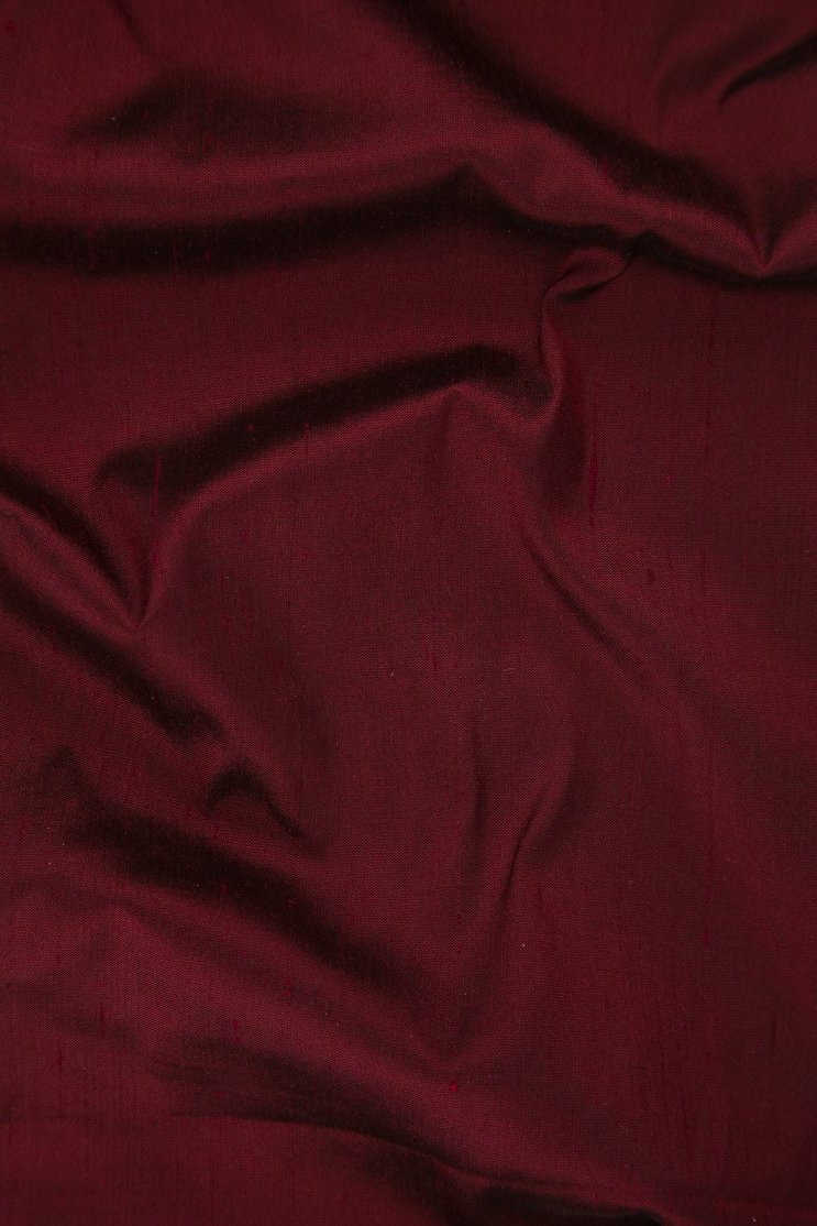 Tibetan Red Silk Shantung 54 inch Fabric