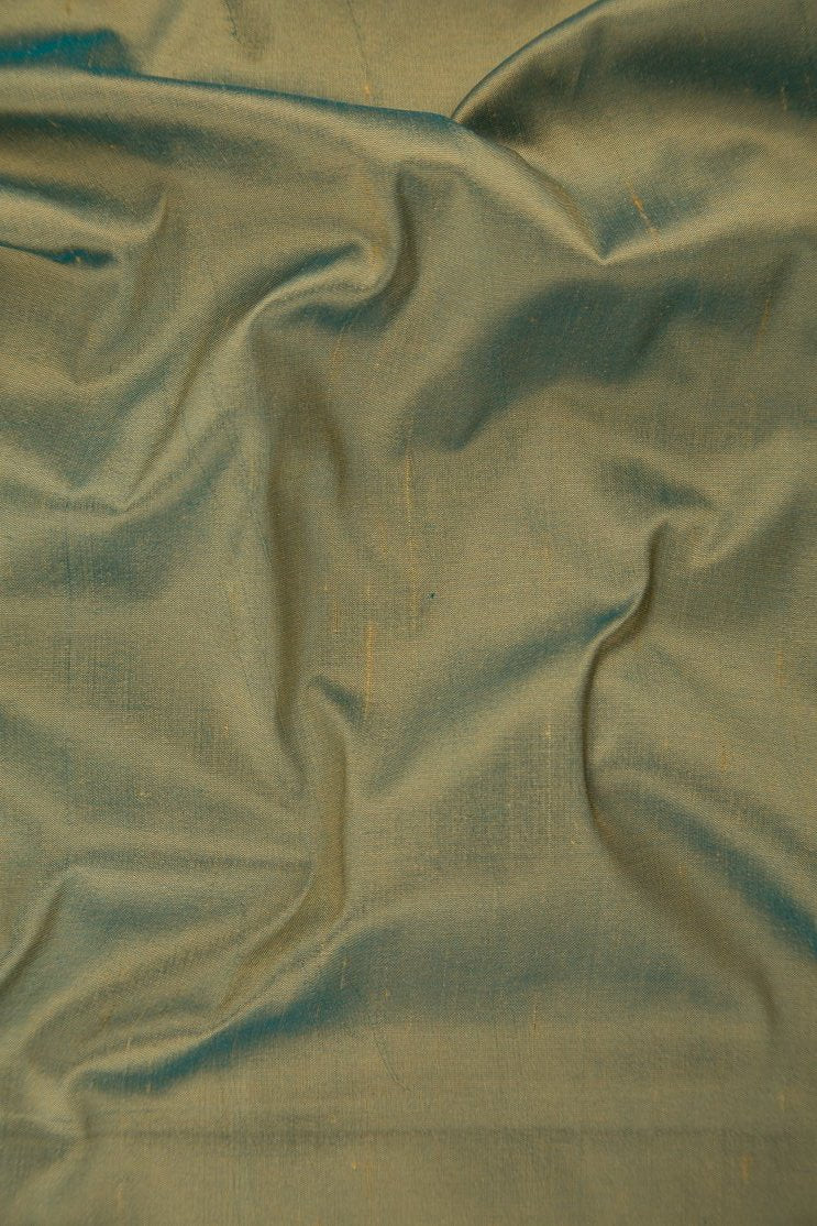 Iridescent Elmwood Silk Shantung 54 inch Fabric
