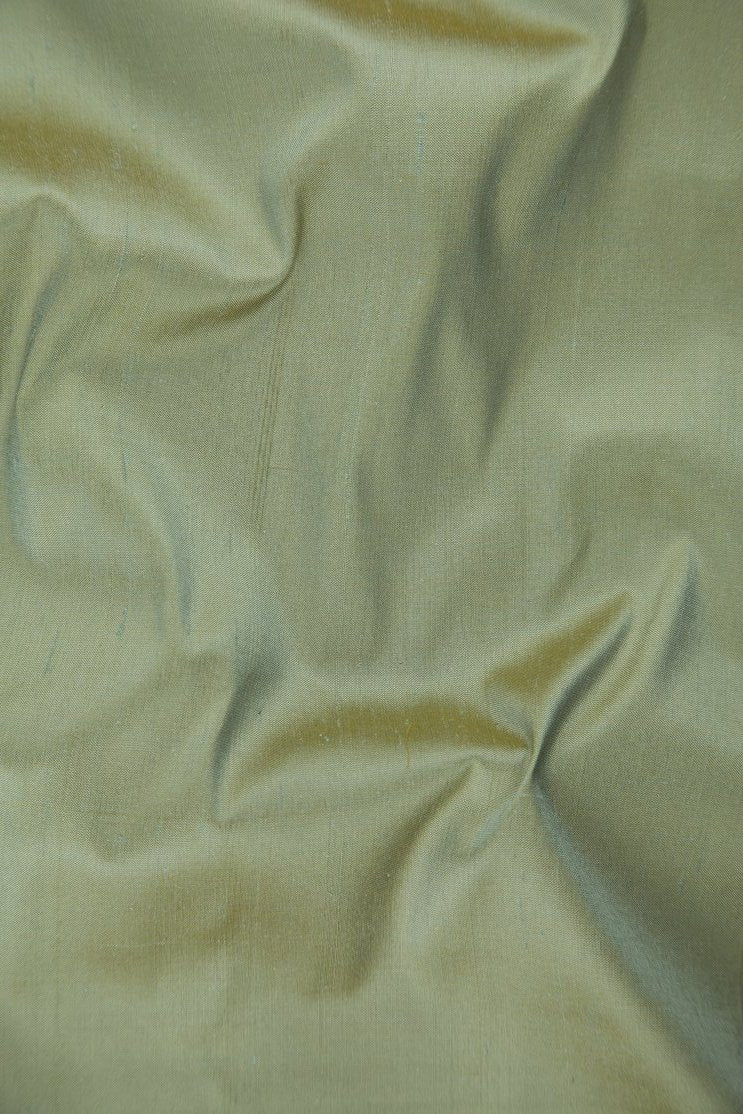 Dark Asparagus Green Silk Shantung 54 inch Fabric