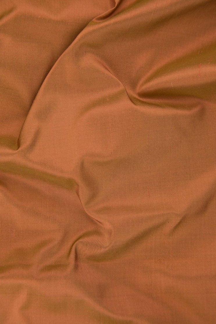 Raw Sienna Silk Shantung 54 inch Fabric