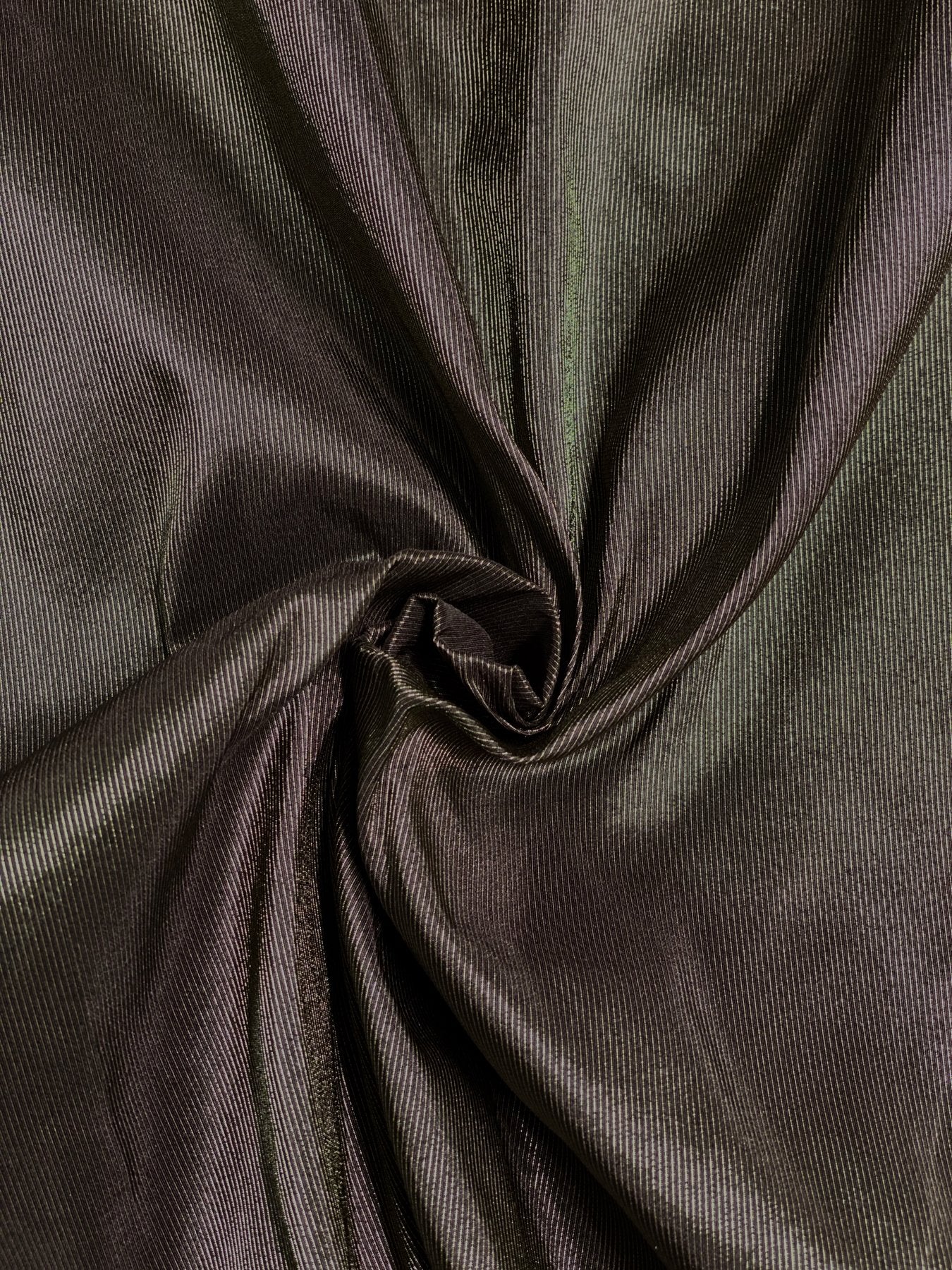 Black Gold Haze Metallic Faille Fabric