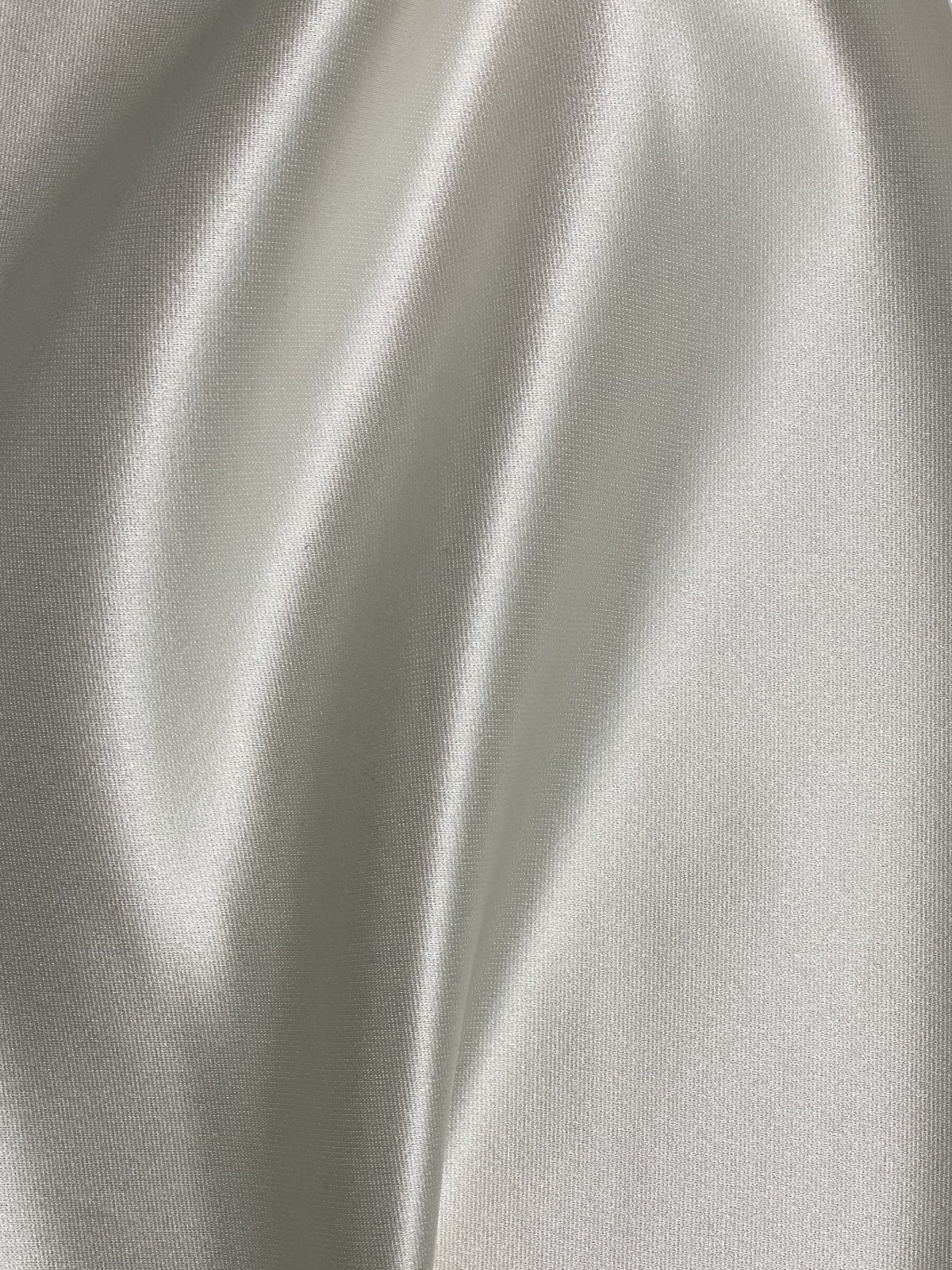 White Italian Satin Faille Fabric