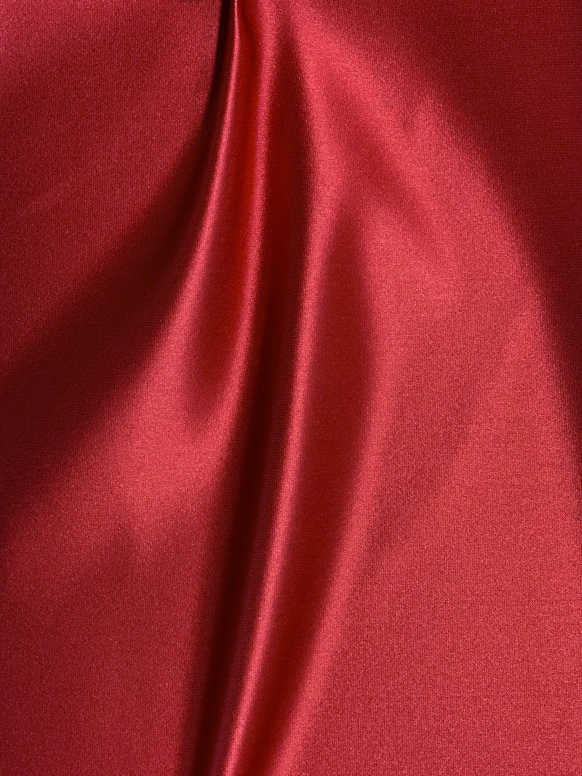 Red Italian Satin Faille Fabric