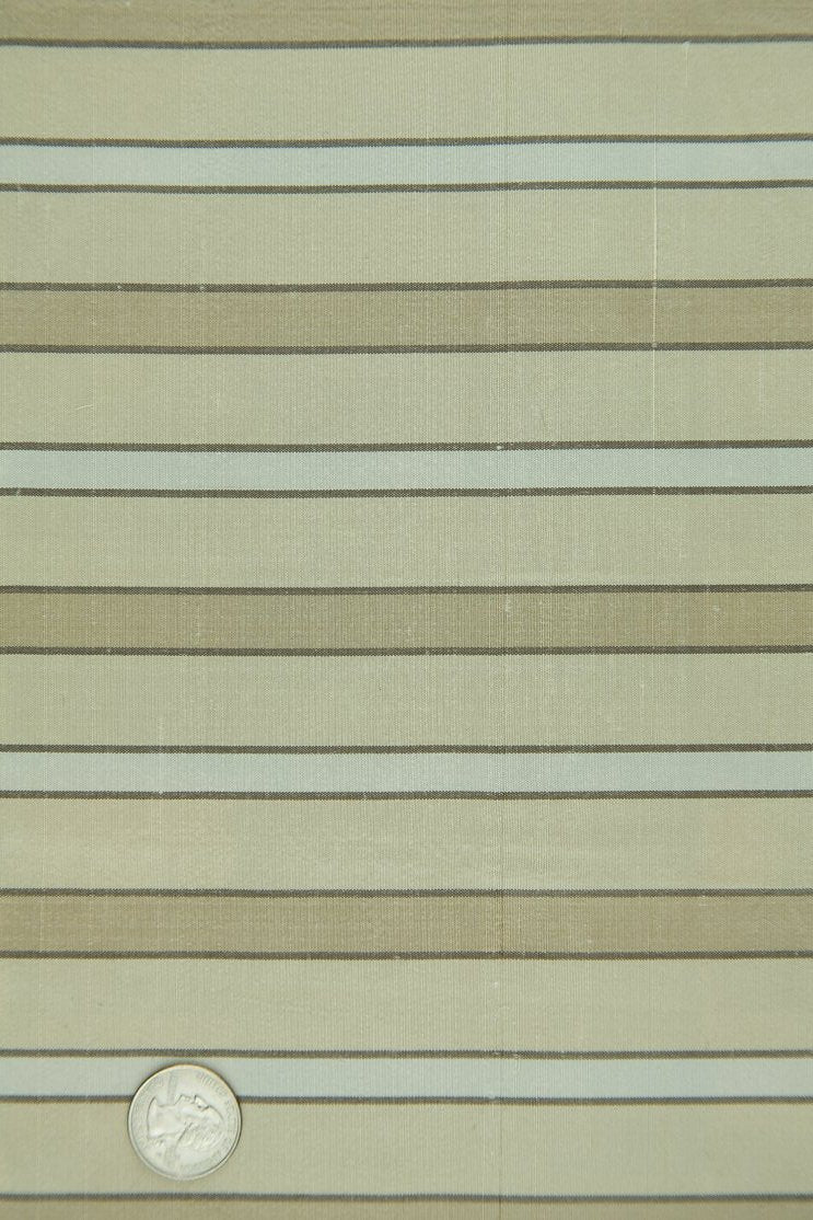 Beige Silk Taffeta Plaids and Stripes 012 Fabric