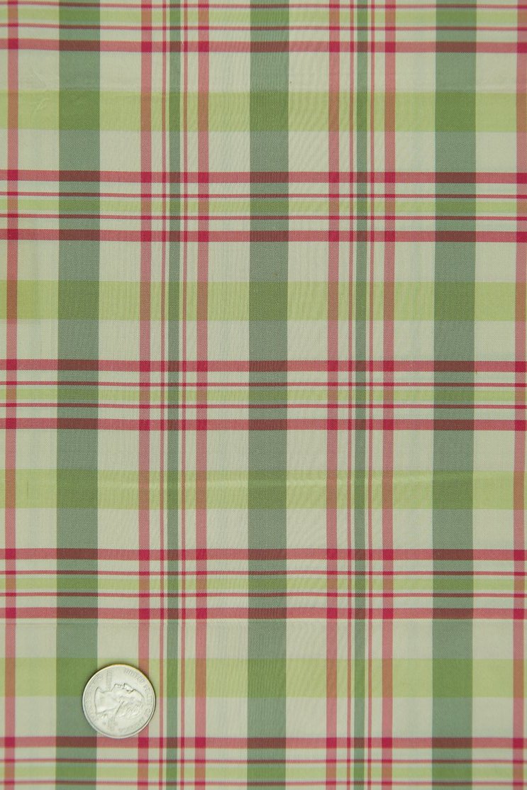 Multicolor Silk Taffeta Plaids and Stripes 022 Fabric