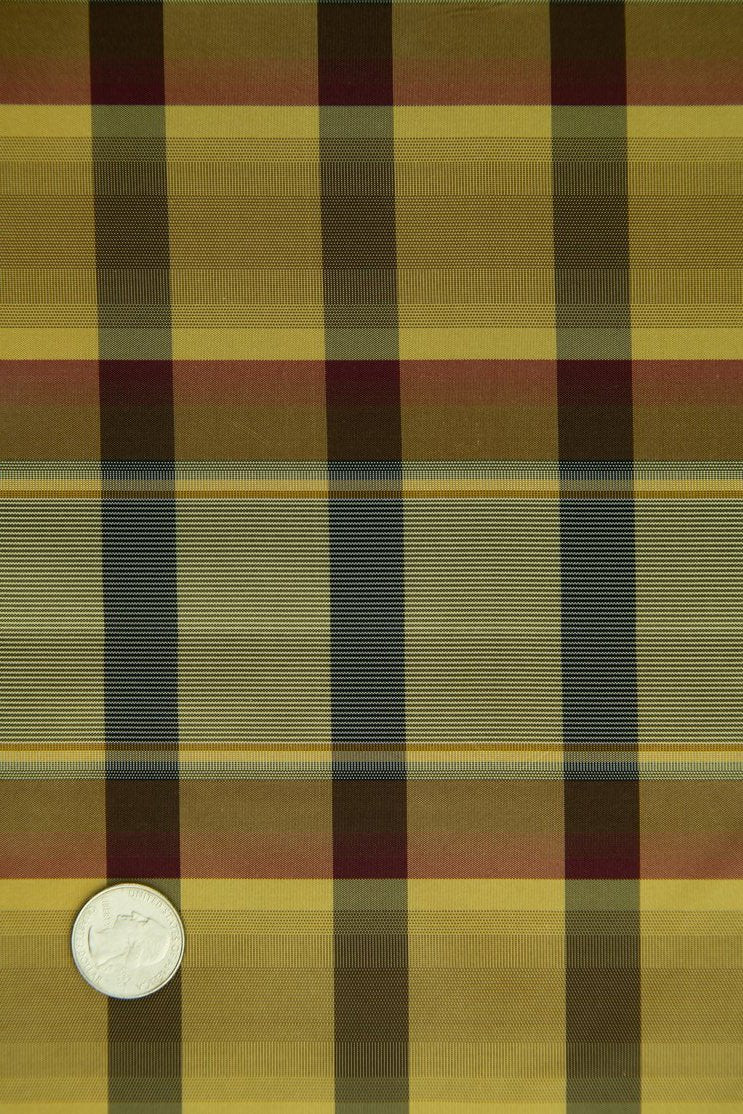 Multicolor Silk Taffeta Plaids and Stripes 052 Fabric