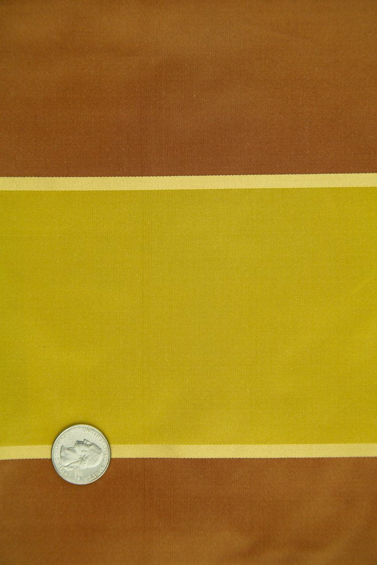 Gold Brown Silk Taffeta Plaids and Stripes 064/6 Fabric