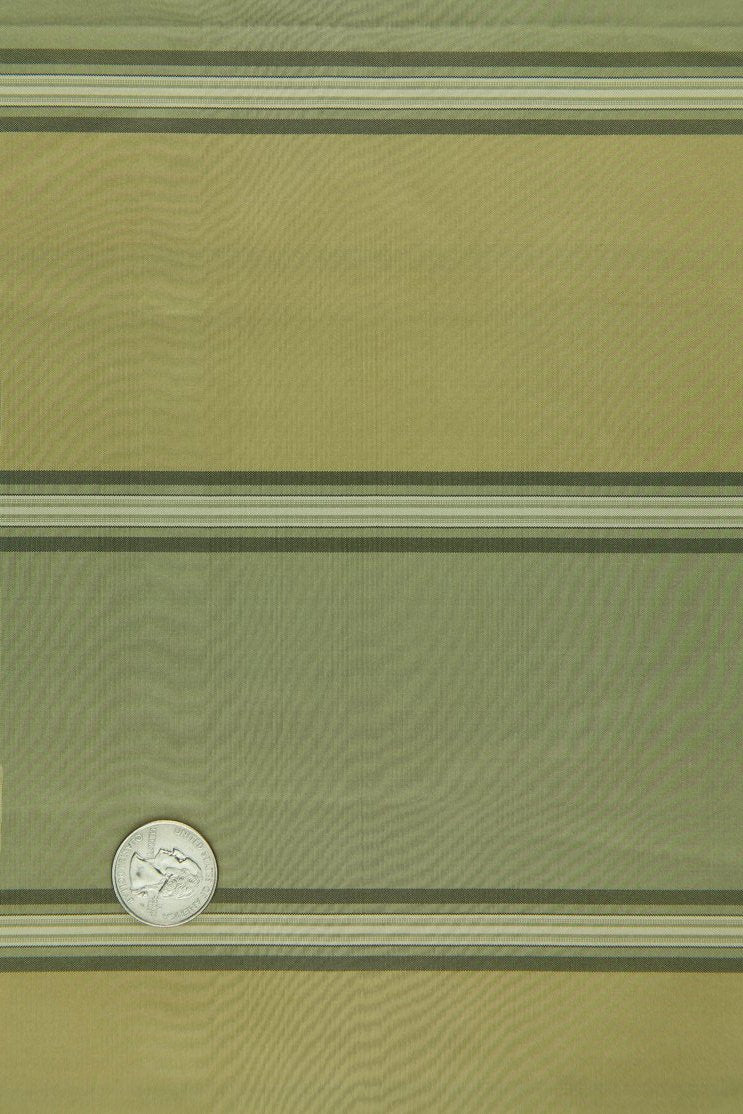 Olive Green Silk Taffeta Plaids and Stripes 073/2 Fabric