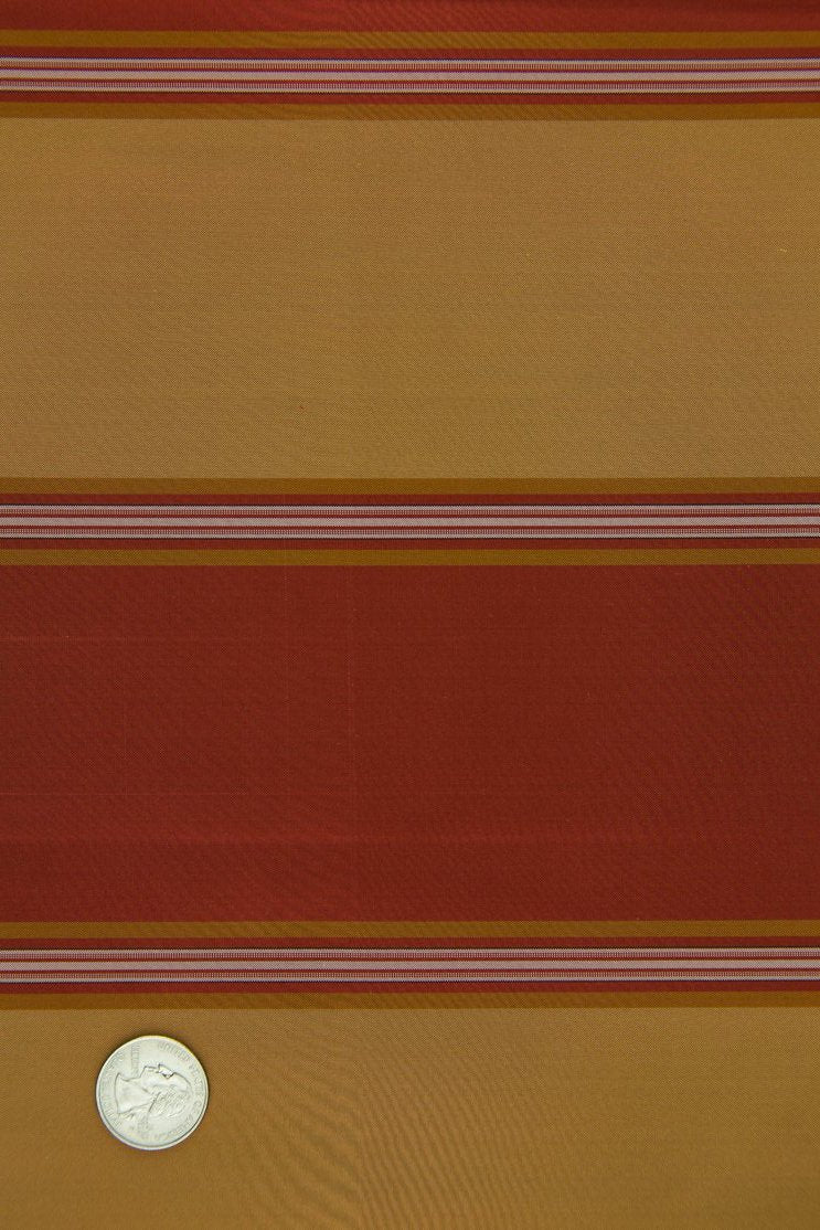 Red Brown Silk Taffeta Plaids and Stripes 073/5 Fabric