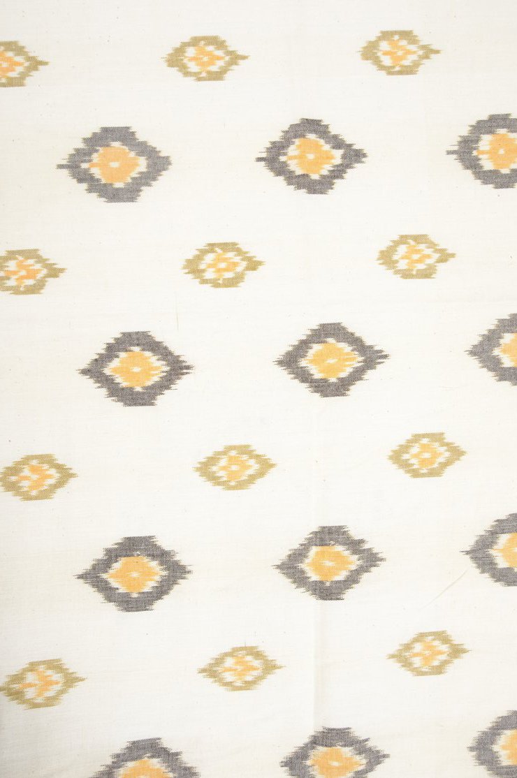Almond Cotton Ikat 71 Fabric