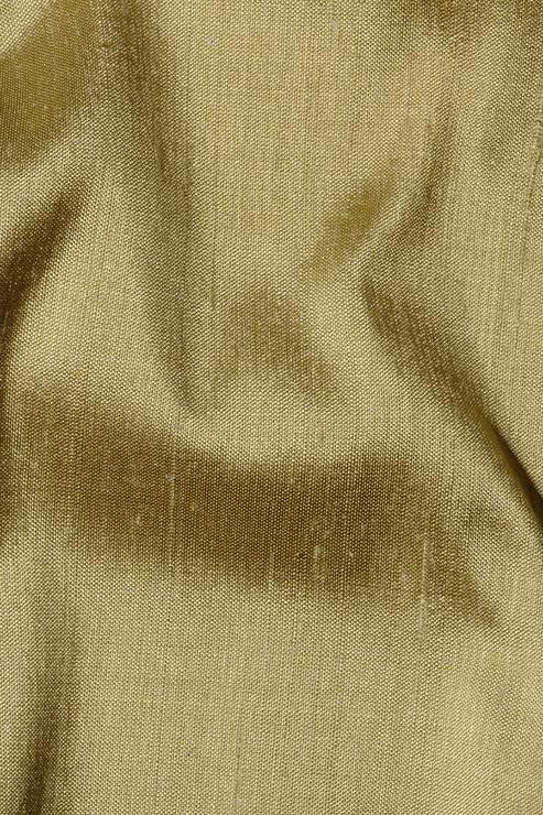 Amber Green Silk Shantung 44 inch Fabric