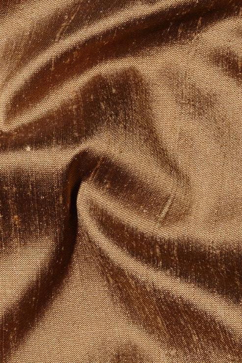 Apple Cinnamon Silk Shantung 44 inch Fabric