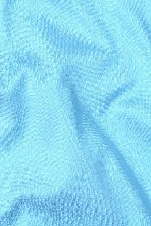 Aqua Silk Shantung 54 inch Fabric