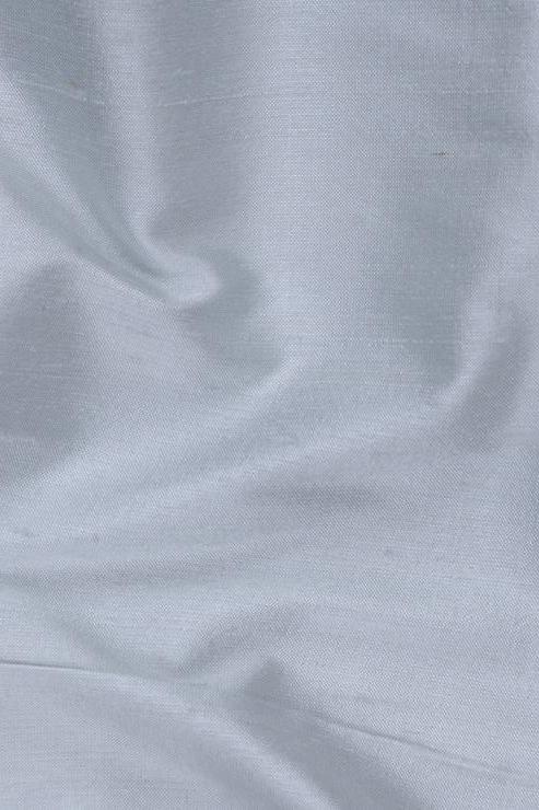 Barely Blue Silk Shantung 54 inch Fabric