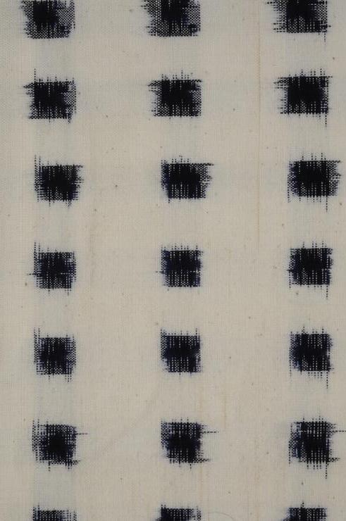 Black and White Cotton Ikat 7 Fabric