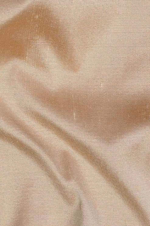 Bleached Sand Silk Shantung 54 inch Fabric