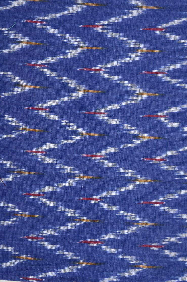 Blue Cotton Ikat 54 Fabric