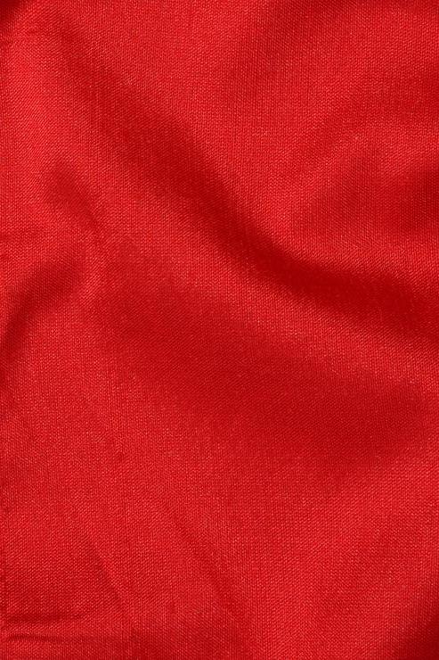 Bright Red Silk Shantung 54 inch Fabric