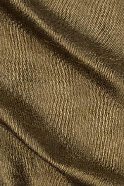 Burnished Gold Silk Shantung 54 inch Fabric