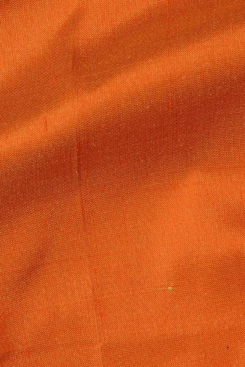 Burnt Orange Silk Shantung 54 inch Fabric