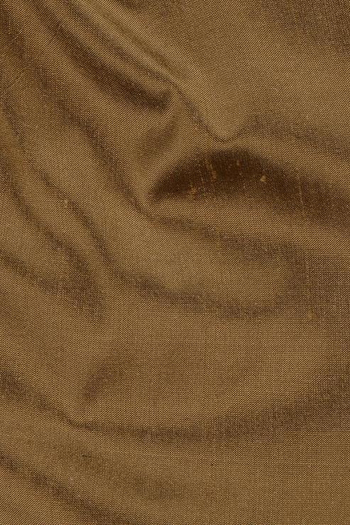 Butter Pecan Gold Silk Shantung 54 inch Fabric