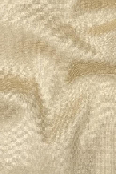Champagne Beige Silk Shantung 54 inch Fabric
