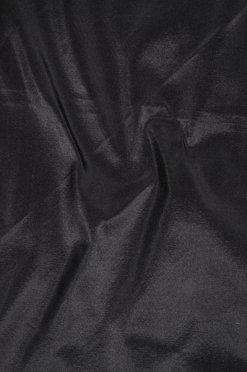 Charcoal Taffeta Silk Fabric