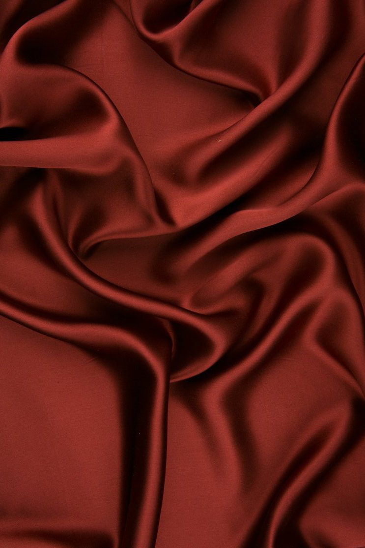 Cinnabar Charmeuse Silk Fabric