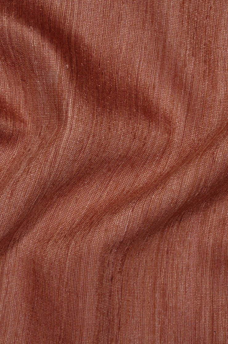 Clove Brown Katan Matka Silk Fabric