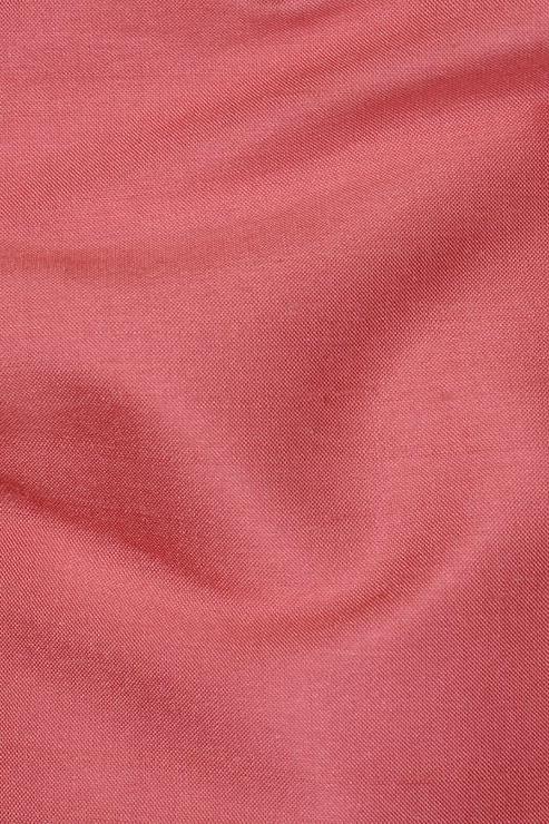 Coral Pink Silk Shantung 54 inch Fabric
