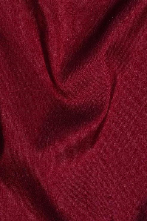 Cranberry Red Silk Shantung 54 inch Fabric