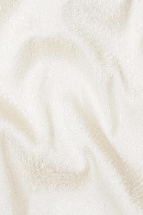 Cream Silk Shantung 54 inch Fabric
