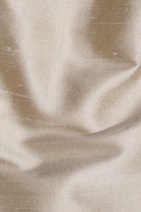 Creme Brulee Silk Shantung 54 inch Fabric
