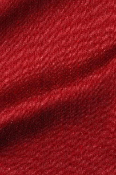 Crimson Red Silk Shantung 54 inch Fabric