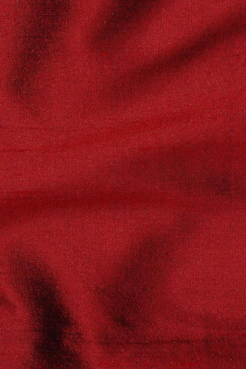 Currant Red Silk Shantung 54 inch Fabric