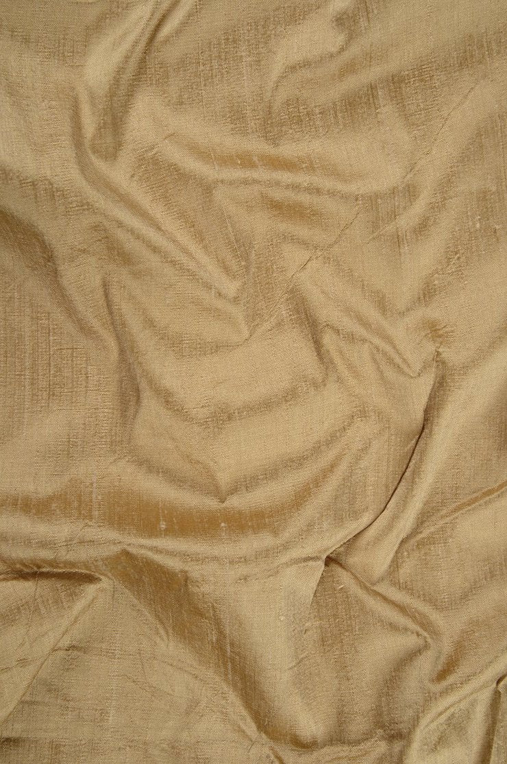 Curry Gold Dupioni Silk Fabric