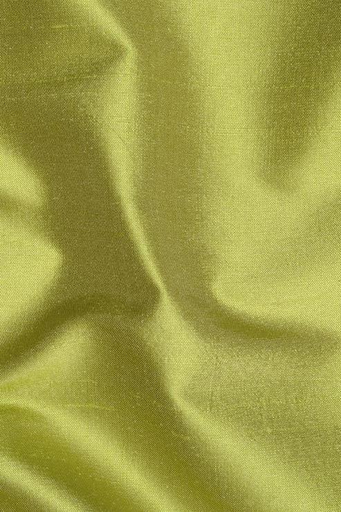 Dark Citron Silk Shantung 54 inch Fabric