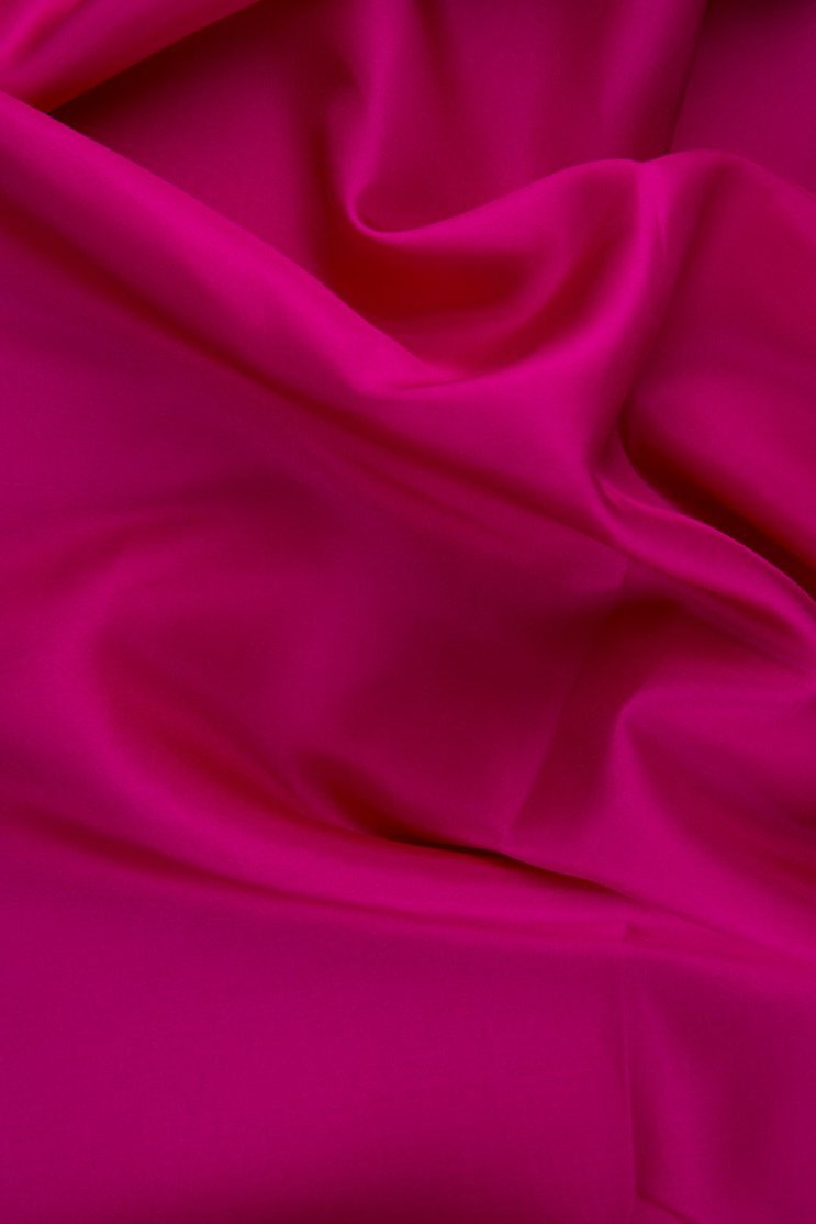 Dark Fuchsia Habotai Silk Fabric