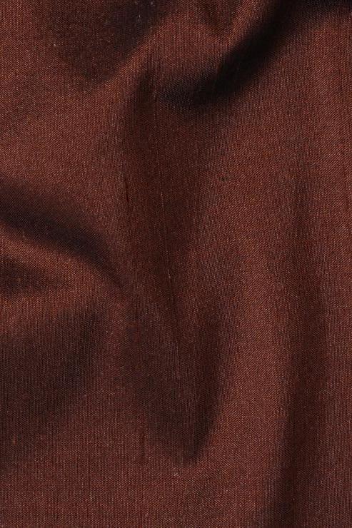 Dark Maroon Silk Shantung 54 inch Fabric