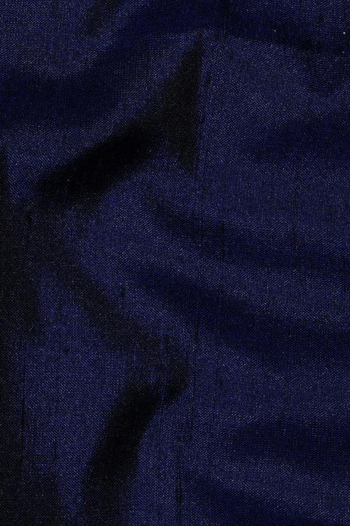 Eclipse Blue Silk Shantung 44 inch Fabric