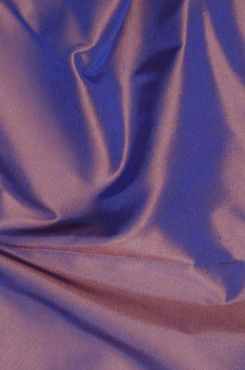 Eggplant Silver Taffeta Silk Fabric