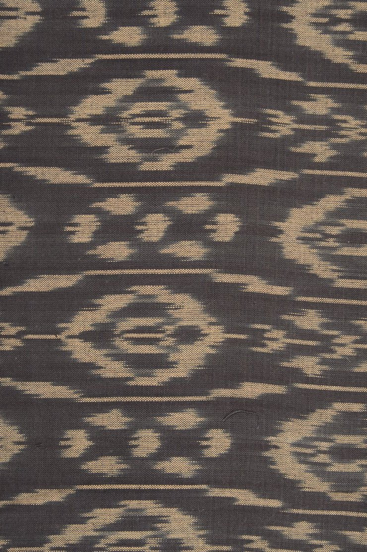 Elephant Gray Cotton Ikat 107 Fabric