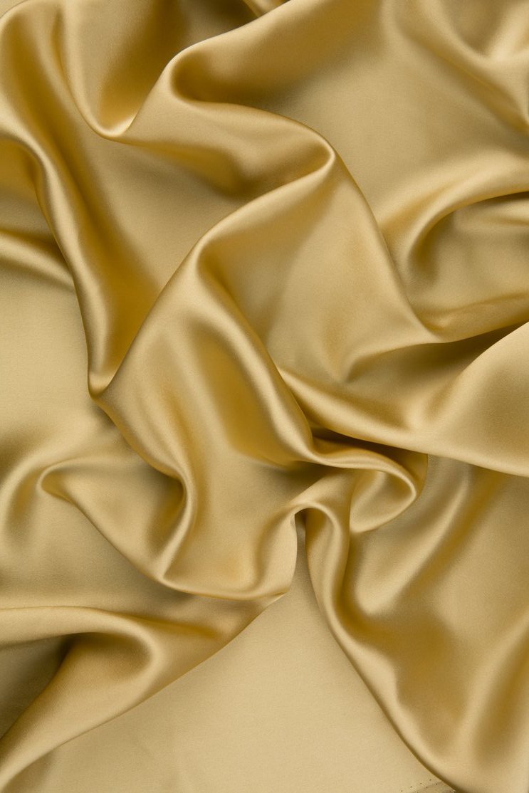 Fall Leaf Charmeuse Silk Fabric