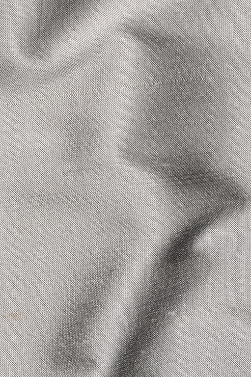Flint Gray Silk Shantung 54 inch Fabric