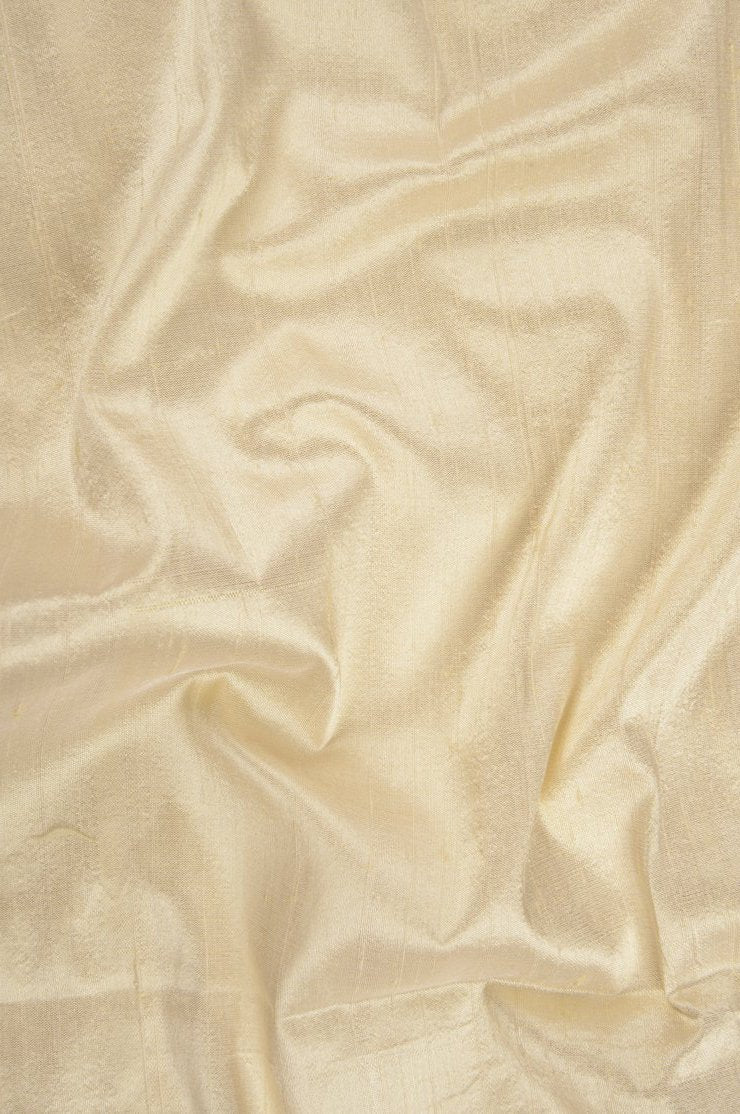 French Vanilla Dupioni Silk Fabric